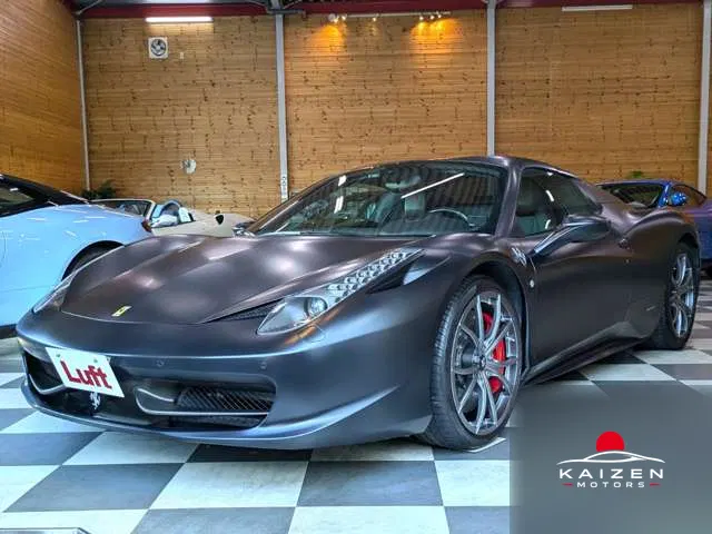 Ferrari 458 Spider F1 DCT Nero Opaco JBL 2013 — photo 1 sur 8