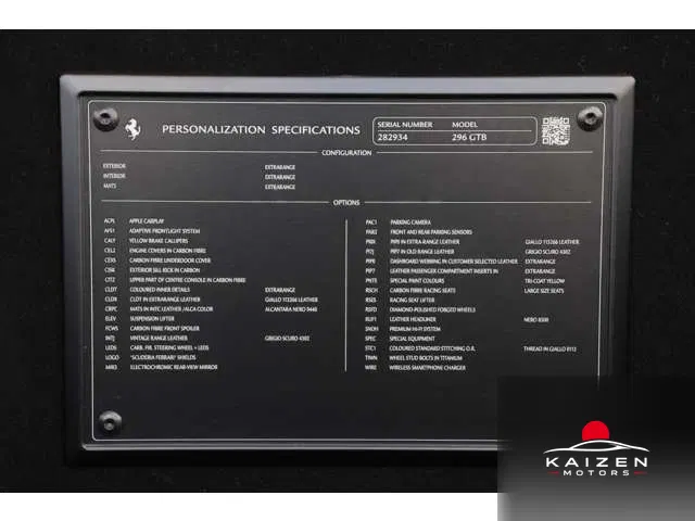 Ferrari 296GTB F1 DCT Carplay 2023 — photo 1 sur 8