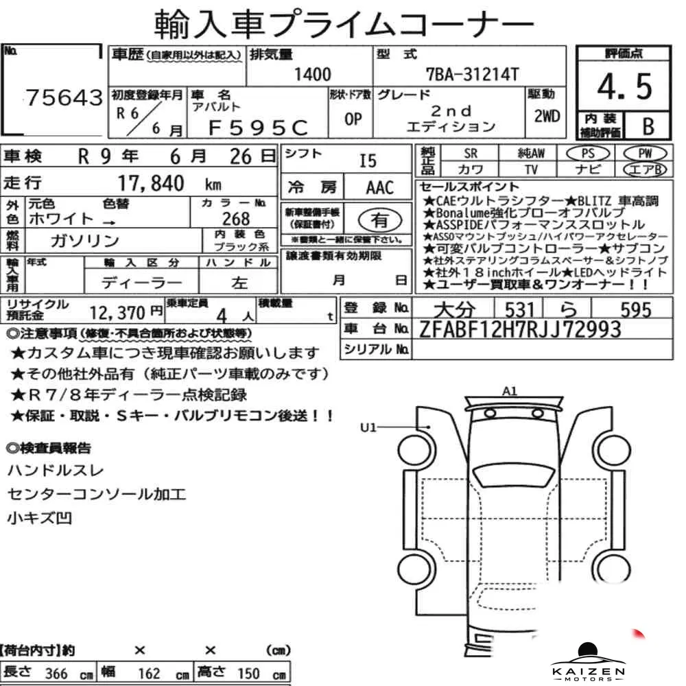 Feuille d'enchère du lot KM-JP-75643